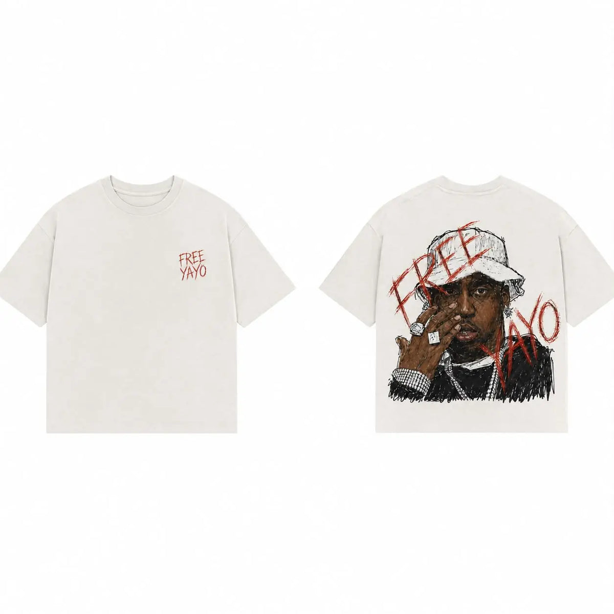 Free Yayo Portrait T-shirt