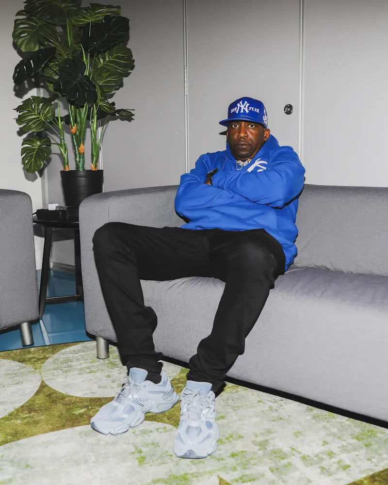 Tony Yayo in a blue hoodie
